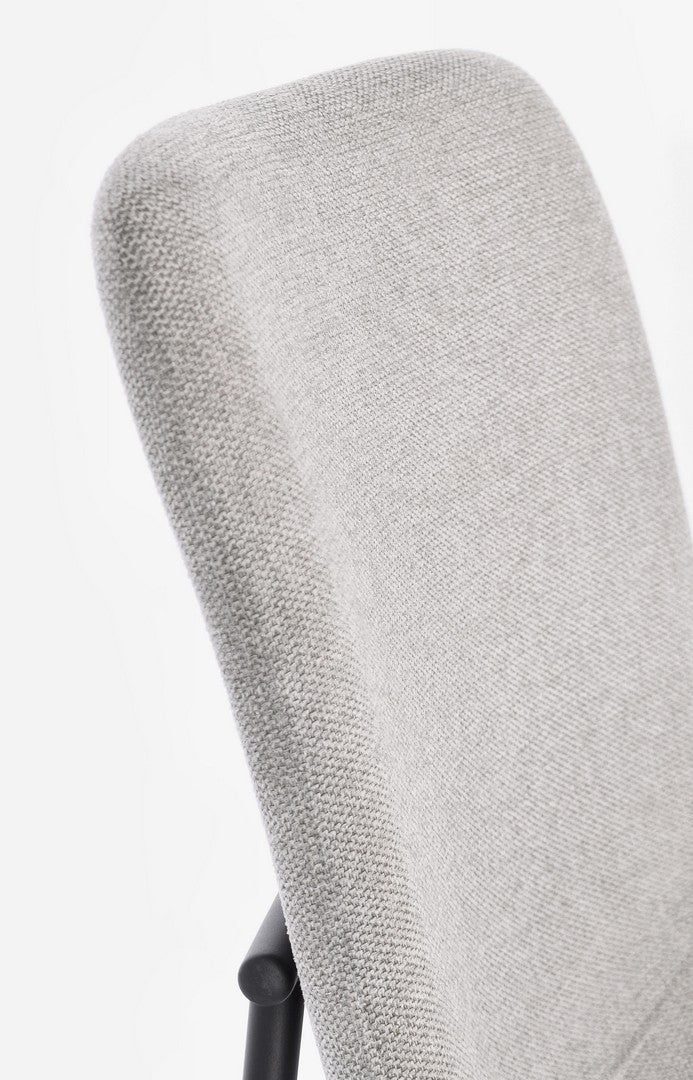Scaun Dining Tapițat Textil Gri, Rinas Light Bizzotto - Imagine 7