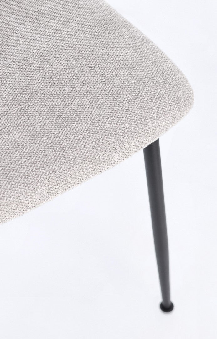 Scaun Dining Tapițat Textil Gri, Rinas Light Bizzotto - Imagine 8