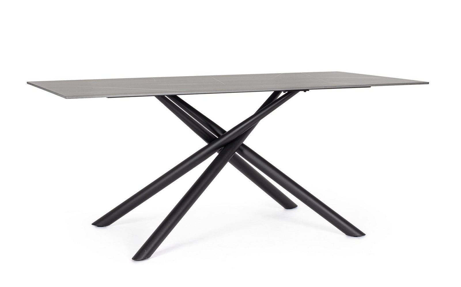 Masă Dining Modernă Gri Cu Picioare Metalice, Argita Bizzotto - Imagine 1