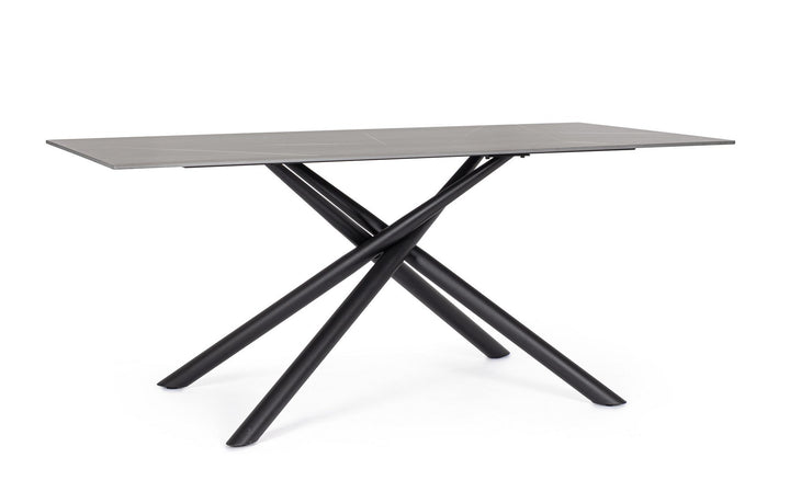 Masă Dining Modernă Gri Cu Picioare Metalice, Argita Bizzotto - Imagine 1