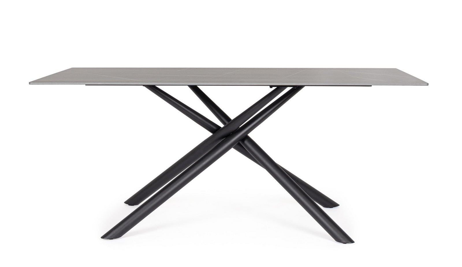 Masă Dining Modernă Gri Cu Picioare Metalice, Argita Bizzotto - Imagine 2