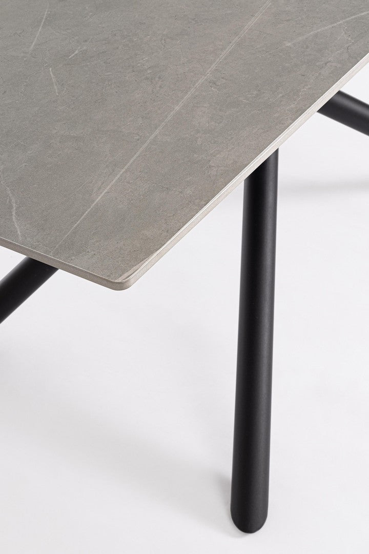 Masă Dining Modernă Gri Cu Picioare Metalice, Argita Bizzotto - Imagine 3