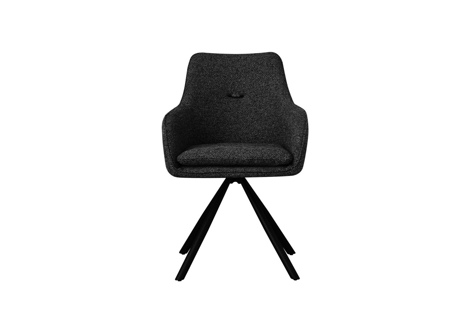 Scaun Birou Rotativ Tapițat Textil Gri, Falak Bizzotto - Imagine 2