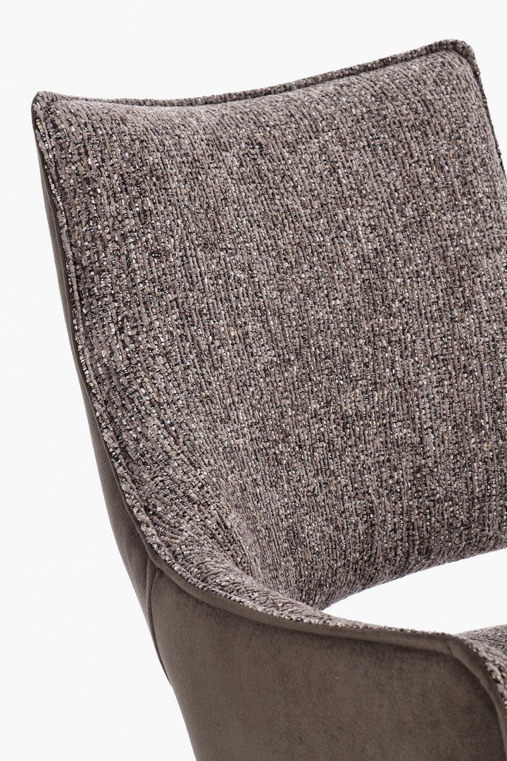 Scaun Birou Rotativ Tapițat Textil Gri, Adellinde Ebony Bizzotto - Imagine 6