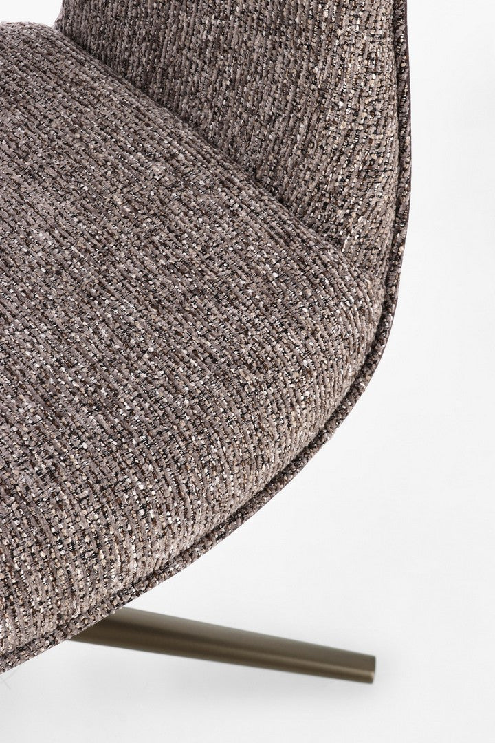 Scaun Birou Rotativ Tapițat Textil Gri, Adellinde Ebony Bizzotto - Imagine 7