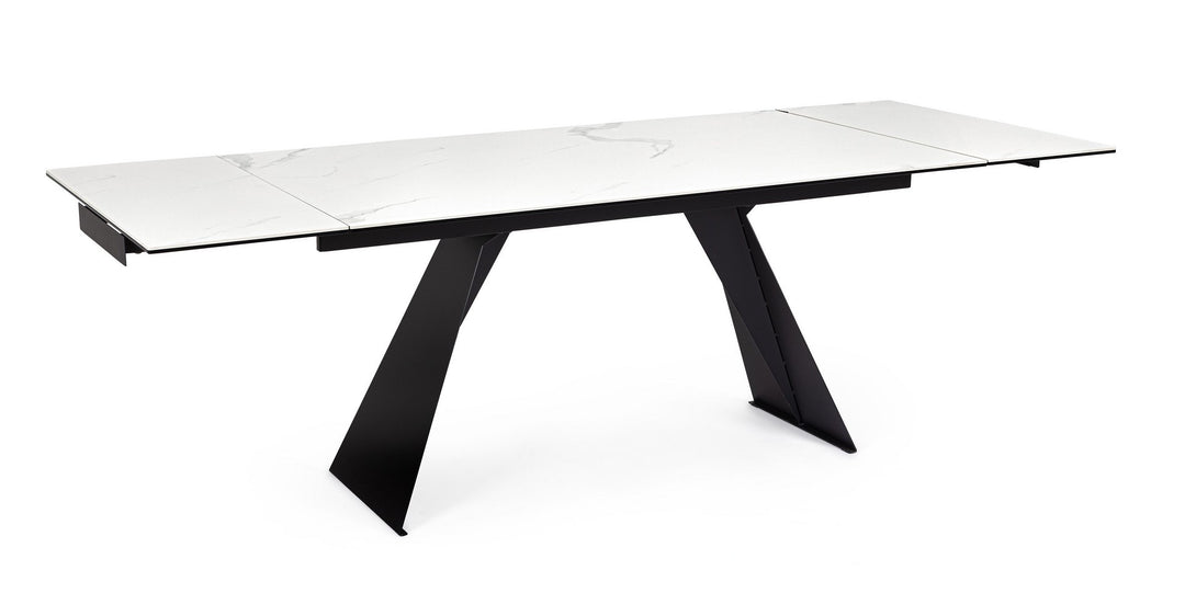 Masă Extensibilă Modernă Ceramică Albă, Blazar Bizzotto - Imagine 1