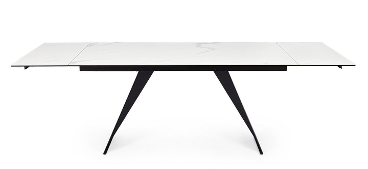 Masă Extensibilă Modernă Ceramică Albă, Blazar Bizzotto - Imagine 4
