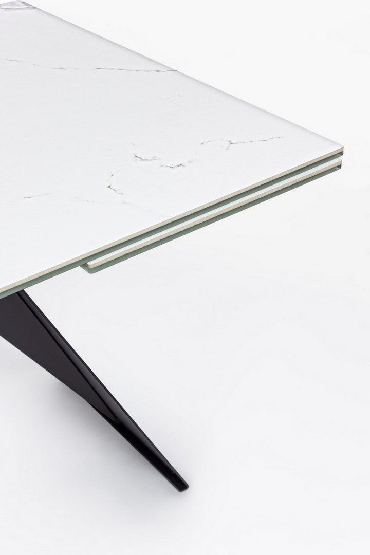 Masă Extensibilă Modernă Ceramică Albă, Blazar Bizzotto - Imagine 6