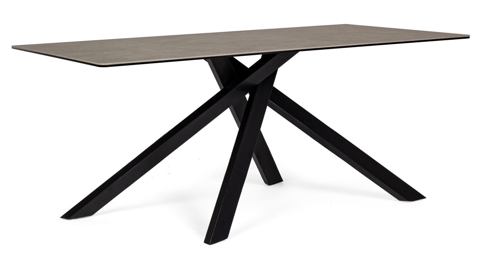 Masă Modernă Ceramică Negru, Messier Bizzotto - Imagine 1