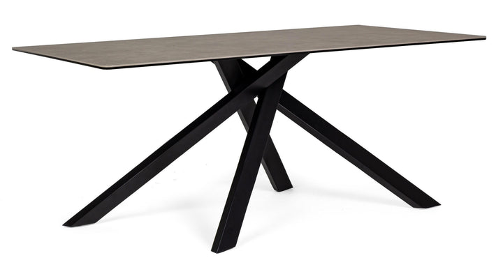 Masă Modernă Ceramică Negru, Messier Bizzotto - Imagine 1