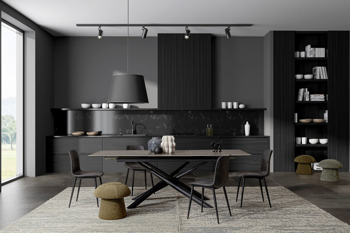 Masă Extensibilă Modernă Ceramică, Seyfert Bizzotto - Imagine 11