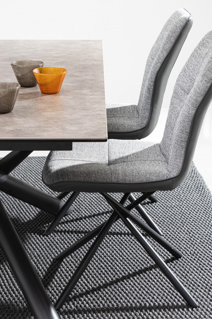 Masă Dining Modernă Ceramică Neagră, Seyfert Bizzotto - Imagine 6