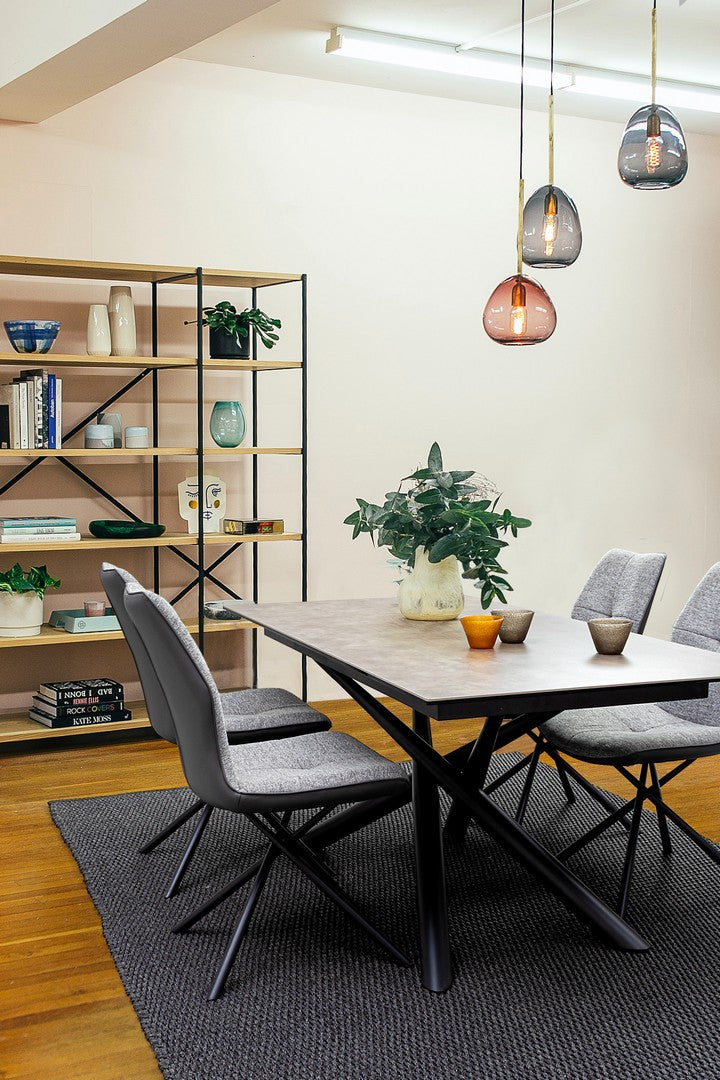 Masă Dining Modernă Ceramică Neagră, Seyfert Bizzotto - Imagine 8