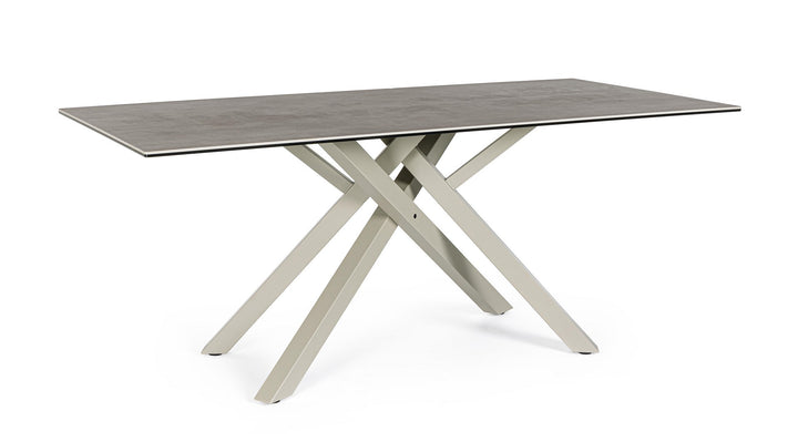 Masă Modernă Ceramică Taupe, Sean Bizzotto - Imagine 1