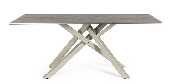 Masă Modernă Ceramică Taupe, Sean Bizzotto - Imagine 3