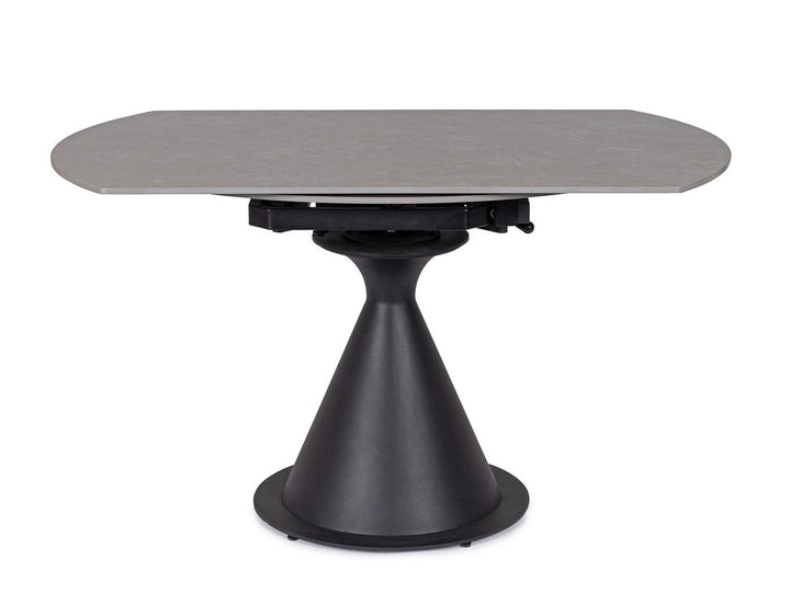 Masă Extensibilă Rotundă Gri Marmură, Jonni Black Bizzotto - Imagine 4