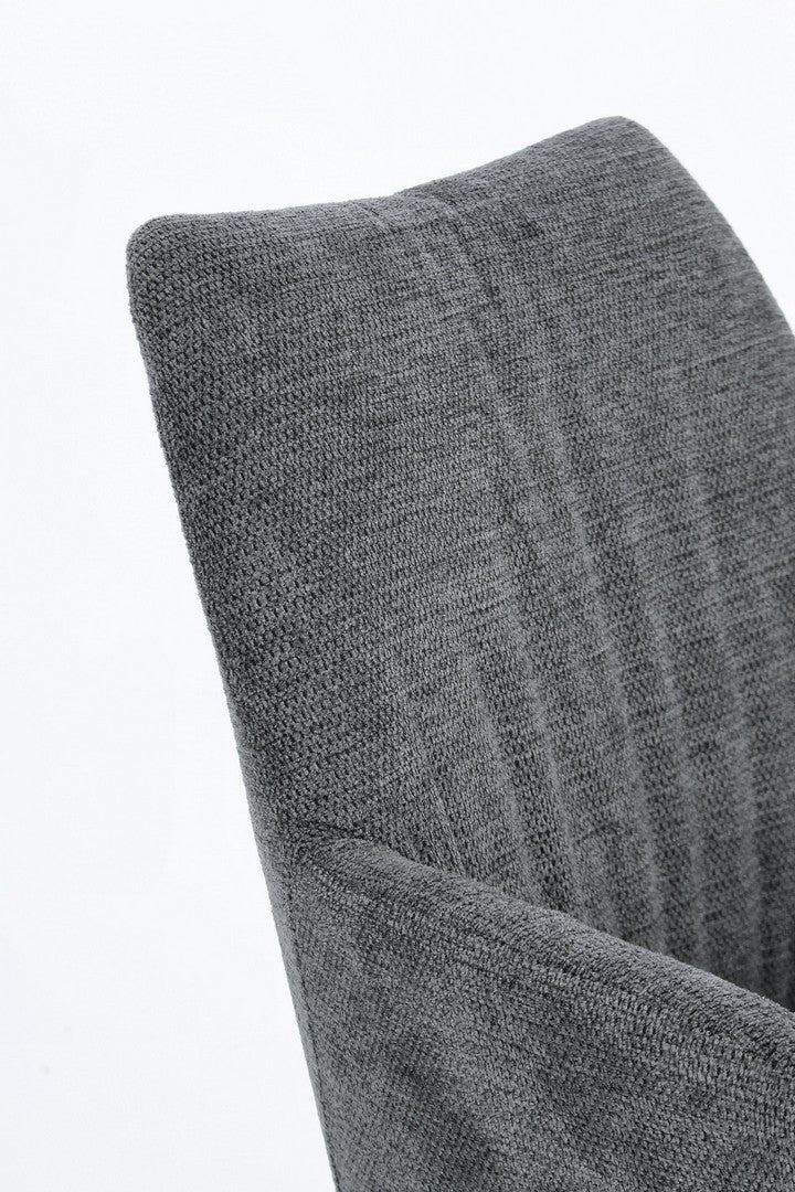 Scaun Birou Rotativ Tapițat Textil Gri, Alexander Bizzotto - Imagine 6
