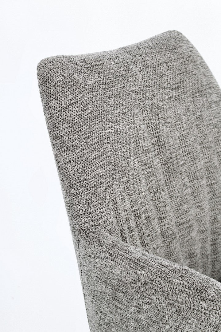 Scaun Birou Rotativ Tapițat Textil Gri, Alexander Grey Ash Bizzotto - Imagine 6