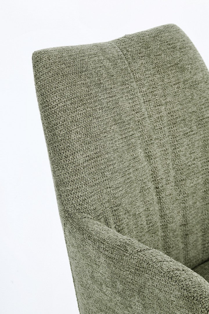 Scaun Birou Rotativ Tapițat Textil Verde, Alexander Olive Bizzotto - Imagine 6