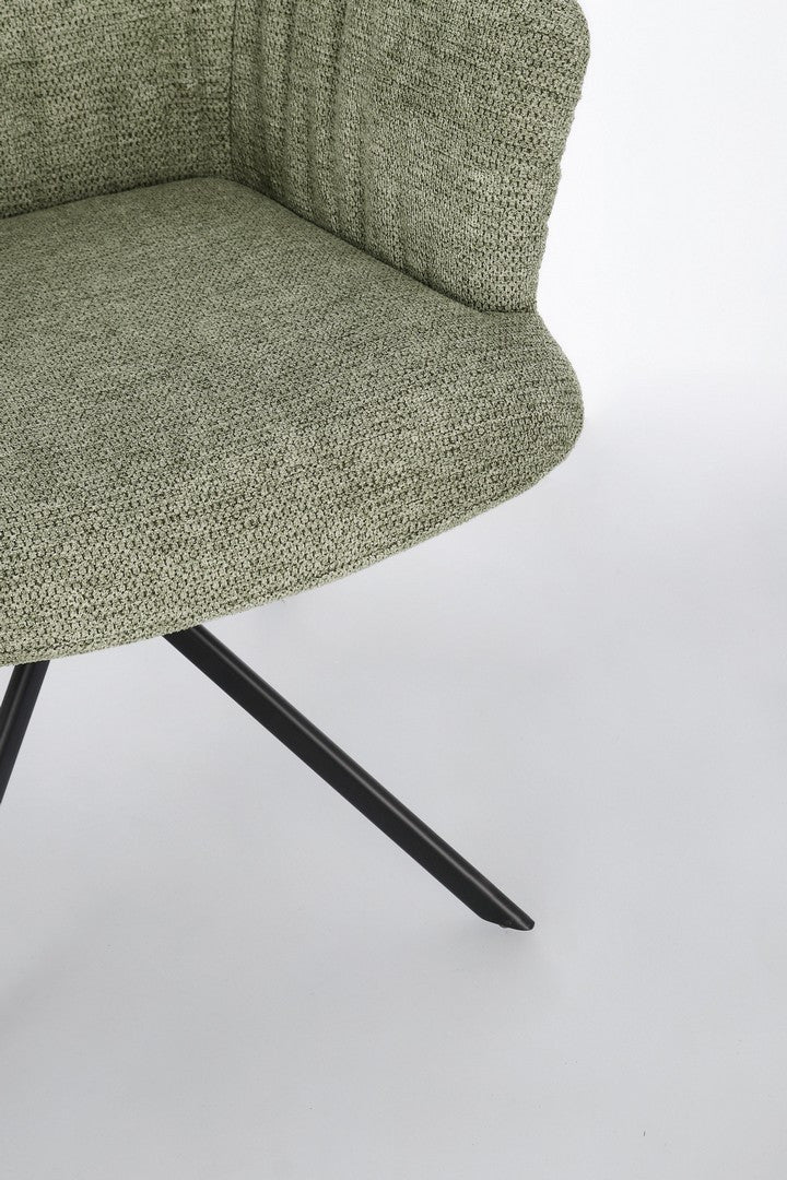 Scaun Birou Rotativ Tapițat Textil Verde, Alexander Olive Bizzotto - Imagine 7