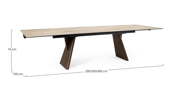 Masă Extensibilă Onyx Și Nuc, Maikki Bizzotto - Imagine 3