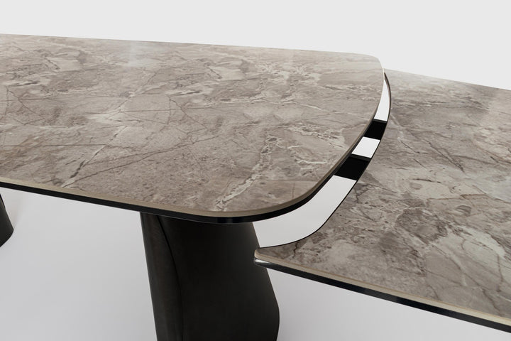 Masă Extensibilă Ceramică Gri Lucios, Cile Nordic Bizzotto - Imagine 7