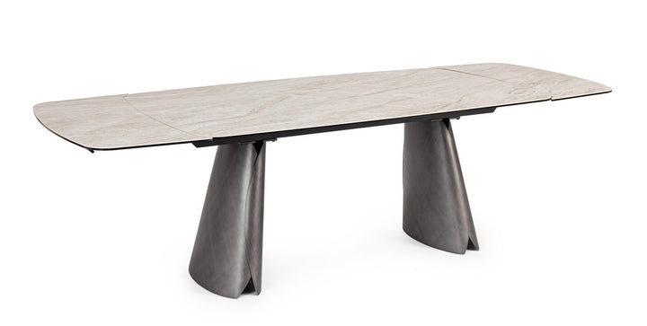 Masă Extensibilă Ceramică Lucioasă Sand, Cile Bizzotto - Imagine 1