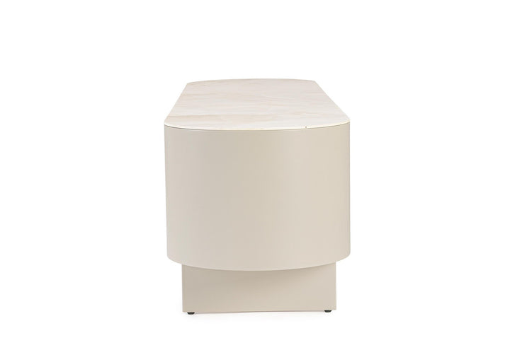 Comodă TV Bej Modernă Cu Ceramică Onyx, Bizzotto - Imagine 4