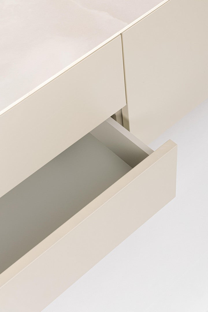 Comodă TV Bej Modernă Cu Ceramică Onyx, Bizzotto - Imagine 6