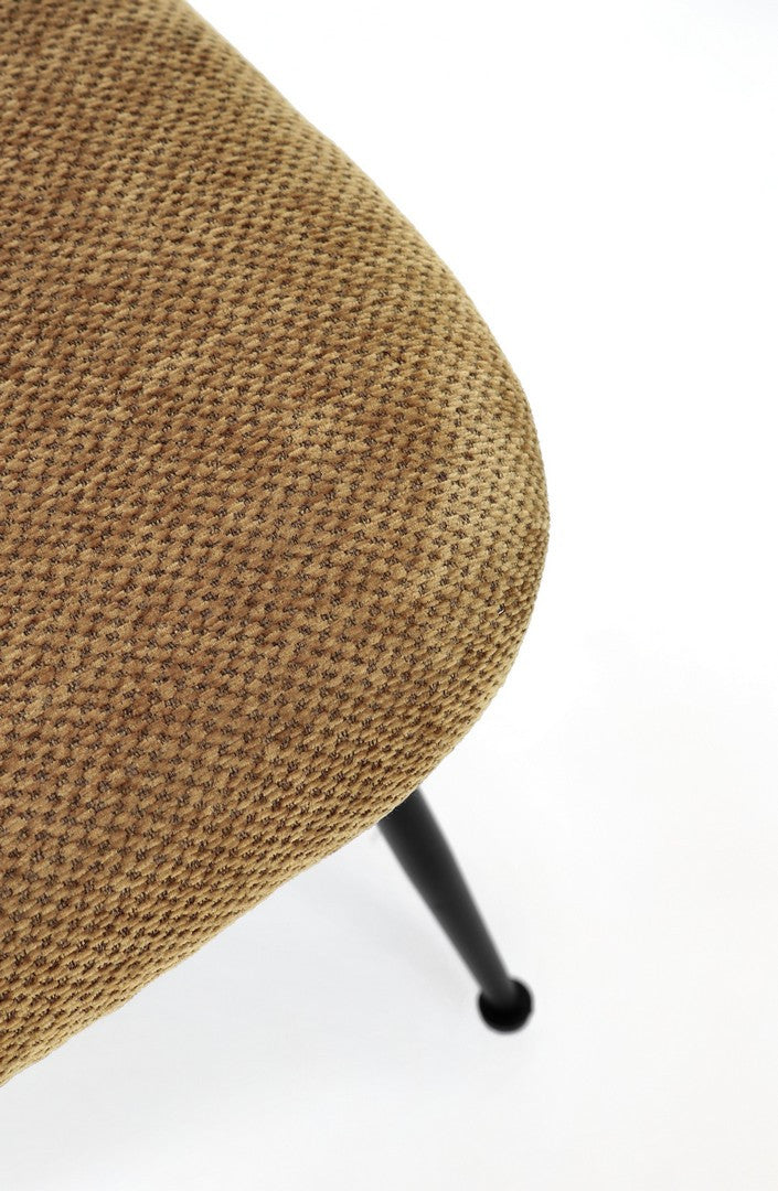 Scaun Dining Tapițat Textil Ocru, Geisen Bizzotto - Imagine 8