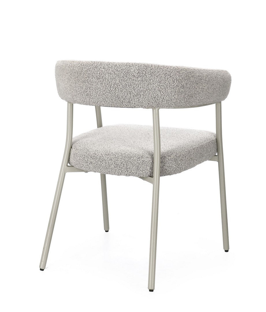 Scaun Dining Tapițat Textil Gri, Giaele Bizzotto - Imagine 2