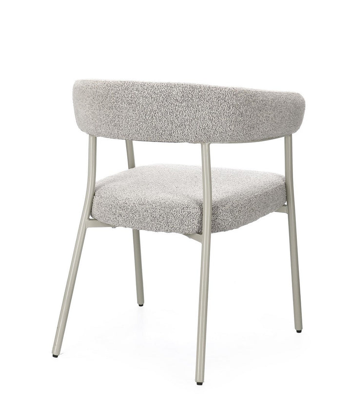 Scaun Dining Tapițat Textil Gri, Giaele Bizzotto - Imagine 2