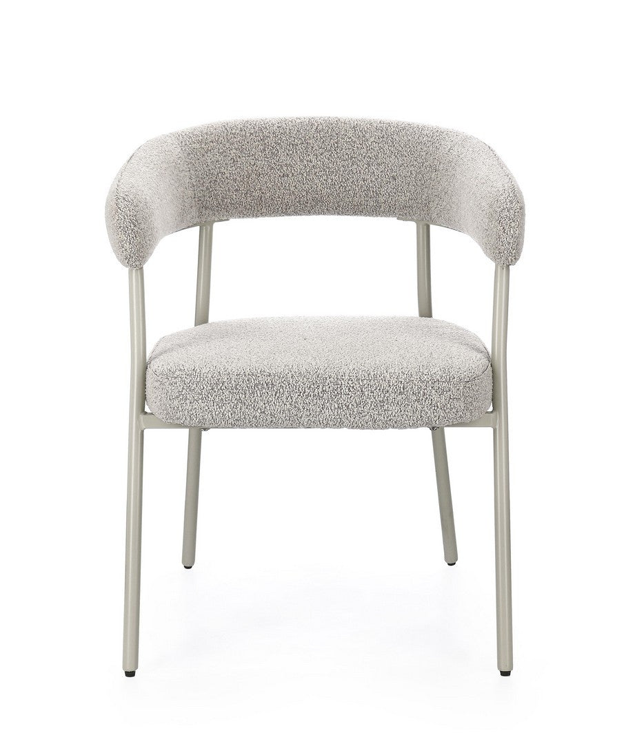 Scaun Dining Tapițat Textil Gri, Giaele Bizzotto - Imagine 4