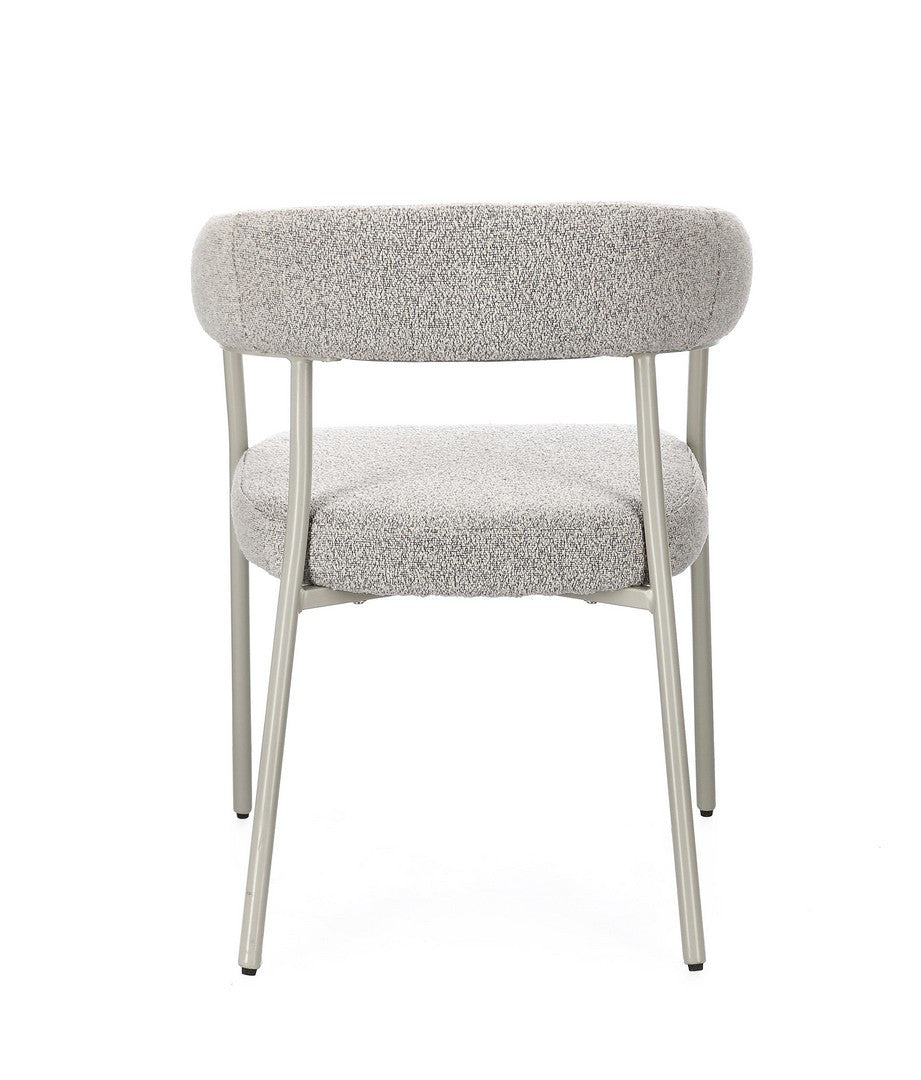 Scaun Dining Tapițat Textil Gri, Giaele Bizzotto - Imagine 5