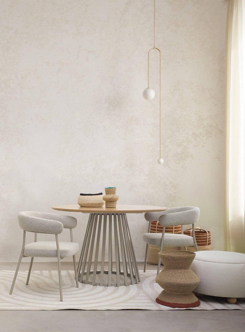 Scaun Dining Tapițat Textil Gri, Giaele Bizzotto - Imagine 9