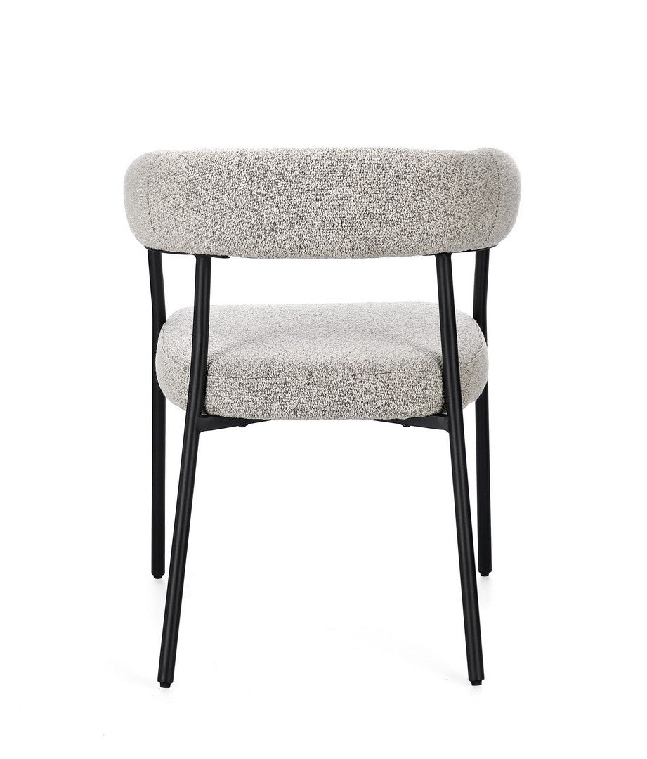Scaun Dining Tapițat Textil Gri, Giaele Bizzotto - Imagine 5