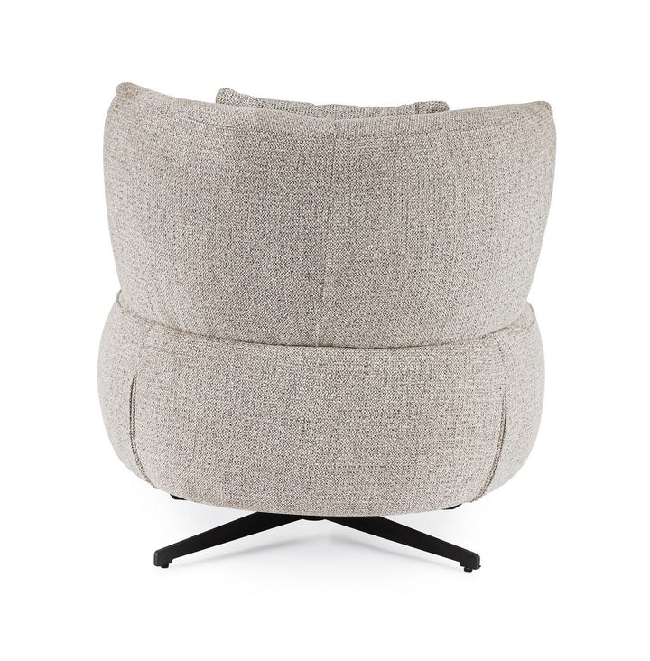 Fotoliu Rotativ Tapițat Textil Gri, GONNIE Bizzotto - Imagine 5