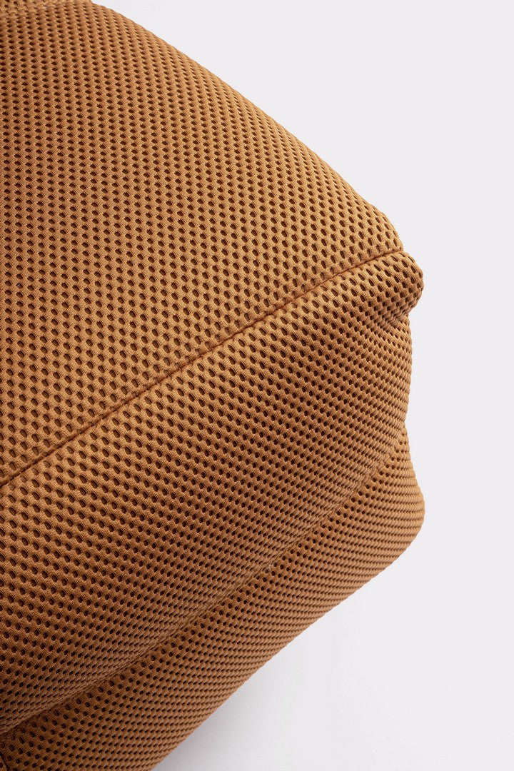 Fotoliu Rotativ Tapițat Textil Cărămiziu, Gitta Brick Bizzotto - Imagine 7