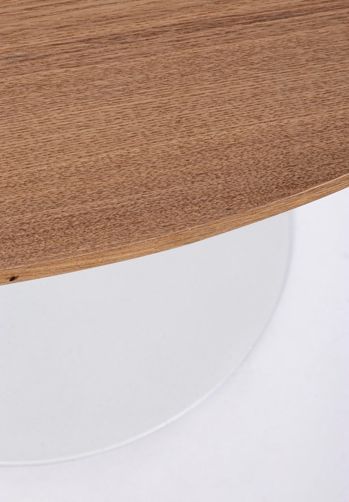 Masă Rotundă Design Modern, Bloom Veneer Bizzotto - Imagine 3
