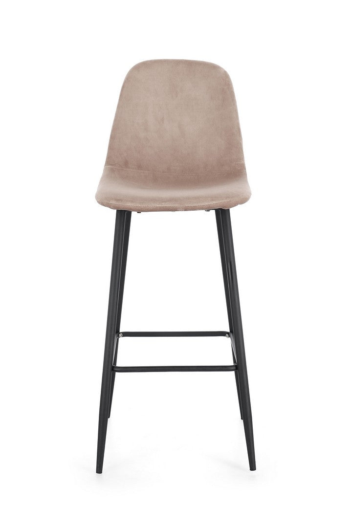 Scaun Bar Tapițat Catifea Taupe, Irelia Bizzotto - Imagine 4