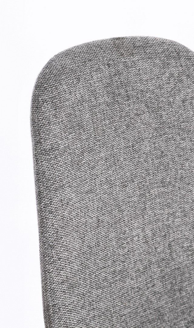 Scaun Dining Tapițat Textil Gri, Irelia Bizzotto - Imagine 7