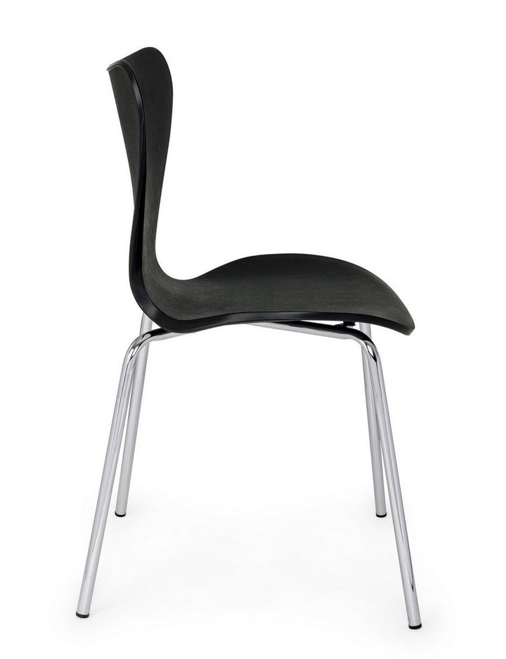 Scaun Dining Modern Negru, Tessa Bizzotto - Imagine 5