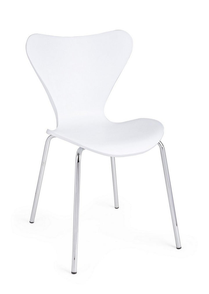 Scaun Dining Modern Plastic Alb, Tessa Bizzotto - Imagine 1
