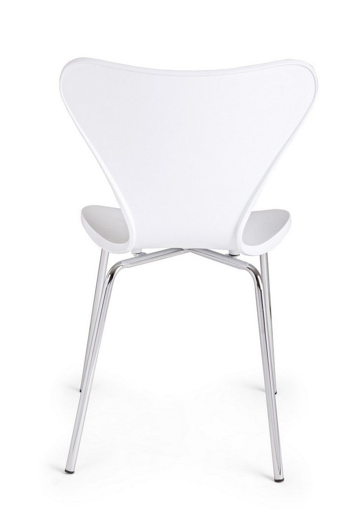 Scaun Dining Modern Plastic Alb, Tessa Bizzotto - Imagine 4