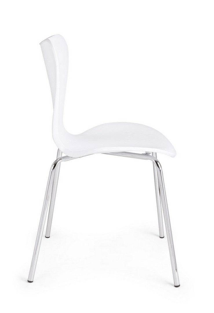 Scaun Dining Modern Plastic Alb, Tessa Bizzotto - Imagine 5