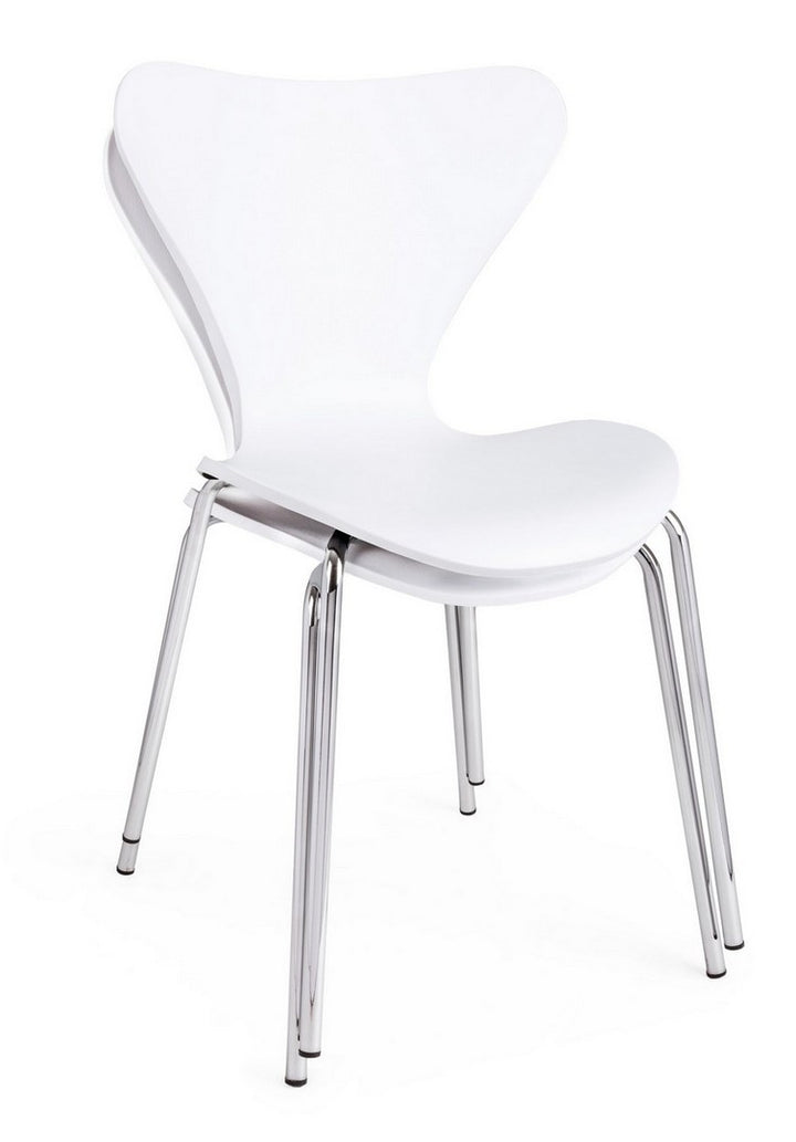 Scaun Dining Modern Plastic Alb, Tessa Bizzotto - Imagine 7