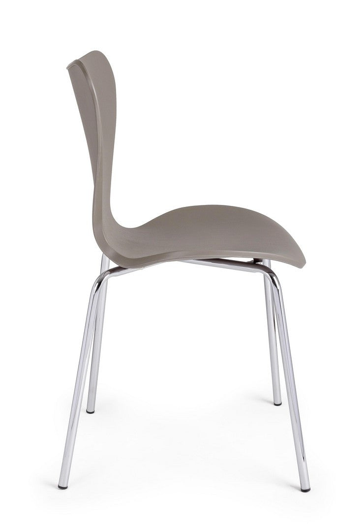 Scaun Dining Modern Plastic Gri, Tessa Camel Bizzotto - Imagine 5