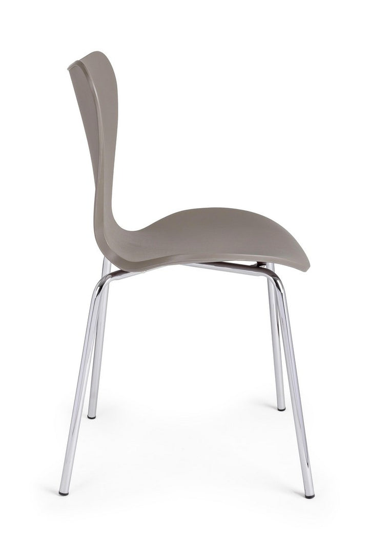 Scaun Dining Modern Plastic Gri, Tessa Camel Bizzotto - Imagine 5