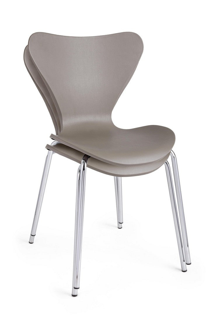 Scaun Dining Modern Plastic Gri, Tessa Camel Bizzotto - Imagine 7