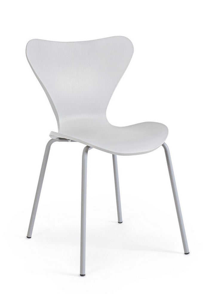 Scaun Dining Plastic Gri, Tessa Bizzotto - Imagine 1